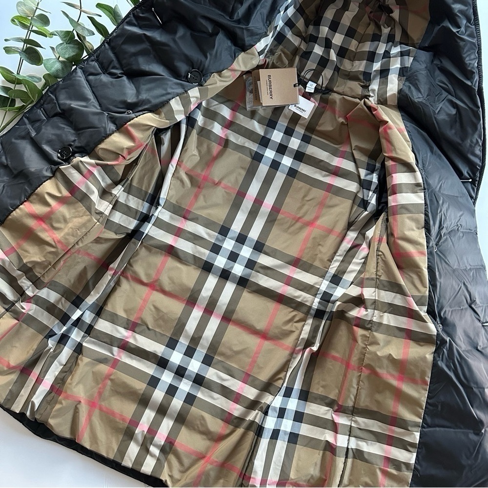 NEW Burberry Women’s Witley Down Jacket Black - Picture 4 of 9